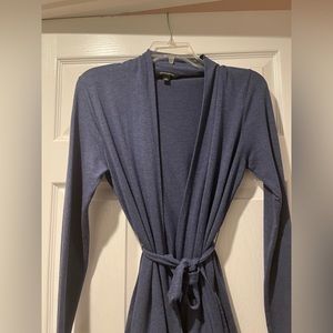 Banana Republic blue wrap/tie sweater.